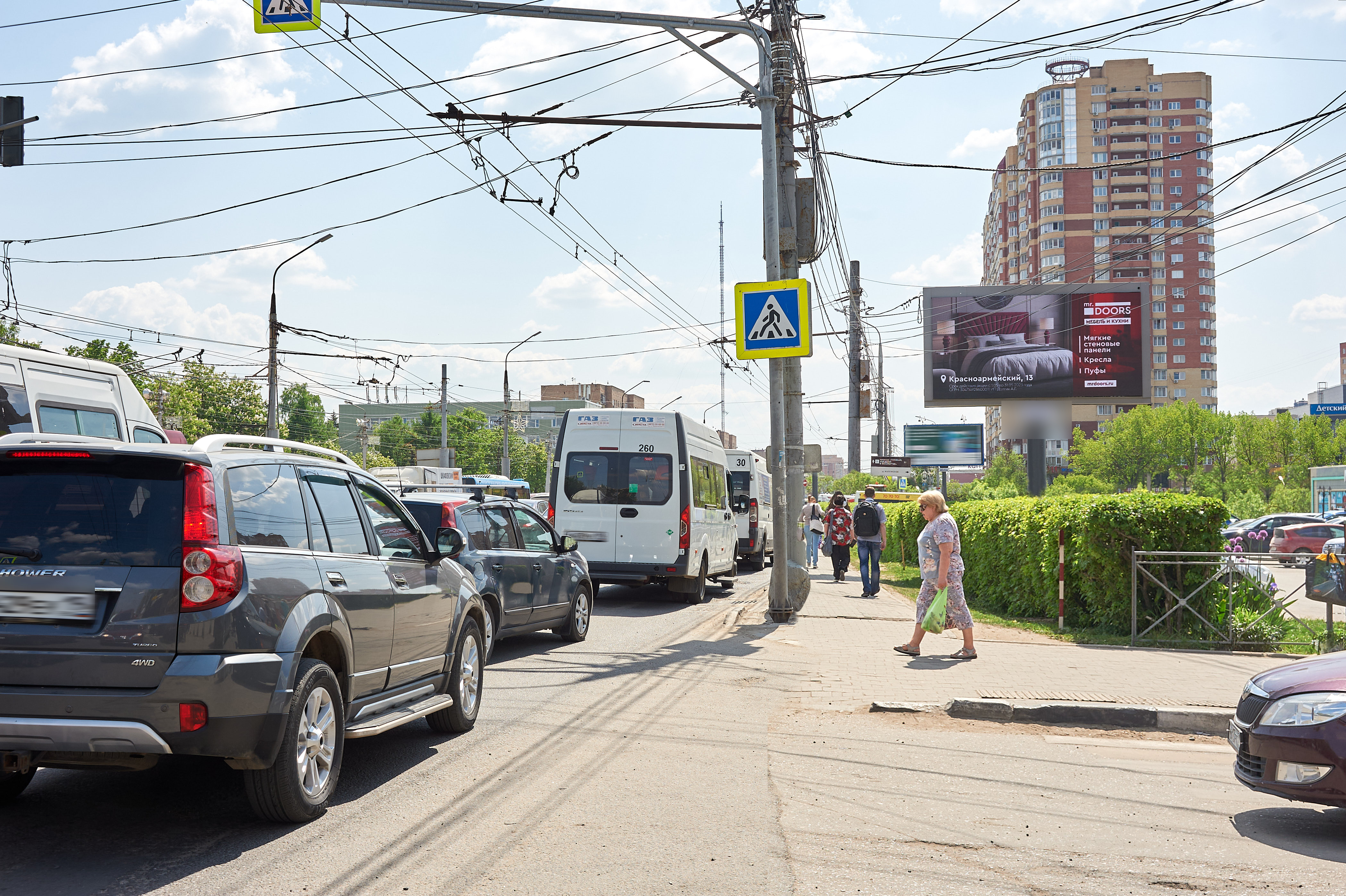 Фотография рекламного носителя, тип: Билборд 3x6, адрес: Ленина пр-т., д.110/6, Тула, Тульская область, Россия. Сторона A1-А10 №740228