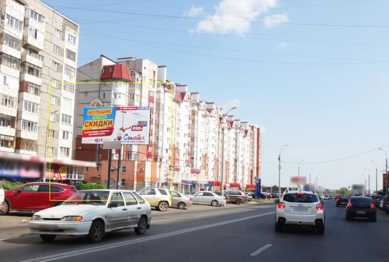 Фотография рекламного носителя, тип: Билборд 3x6, адрес: Пушкинская ул., ЖК Пушкинский, Ижевск, Республика Удмуртия, Россия. Сторона B №670123