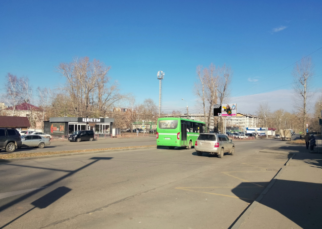 Фотография рекламного носителя, тип: Билборд 3x6, адрес: Новаторов ул. X Гравийная ул., поз.1, Иркутск, Иркутская область, Россия. Сторона Б №778567