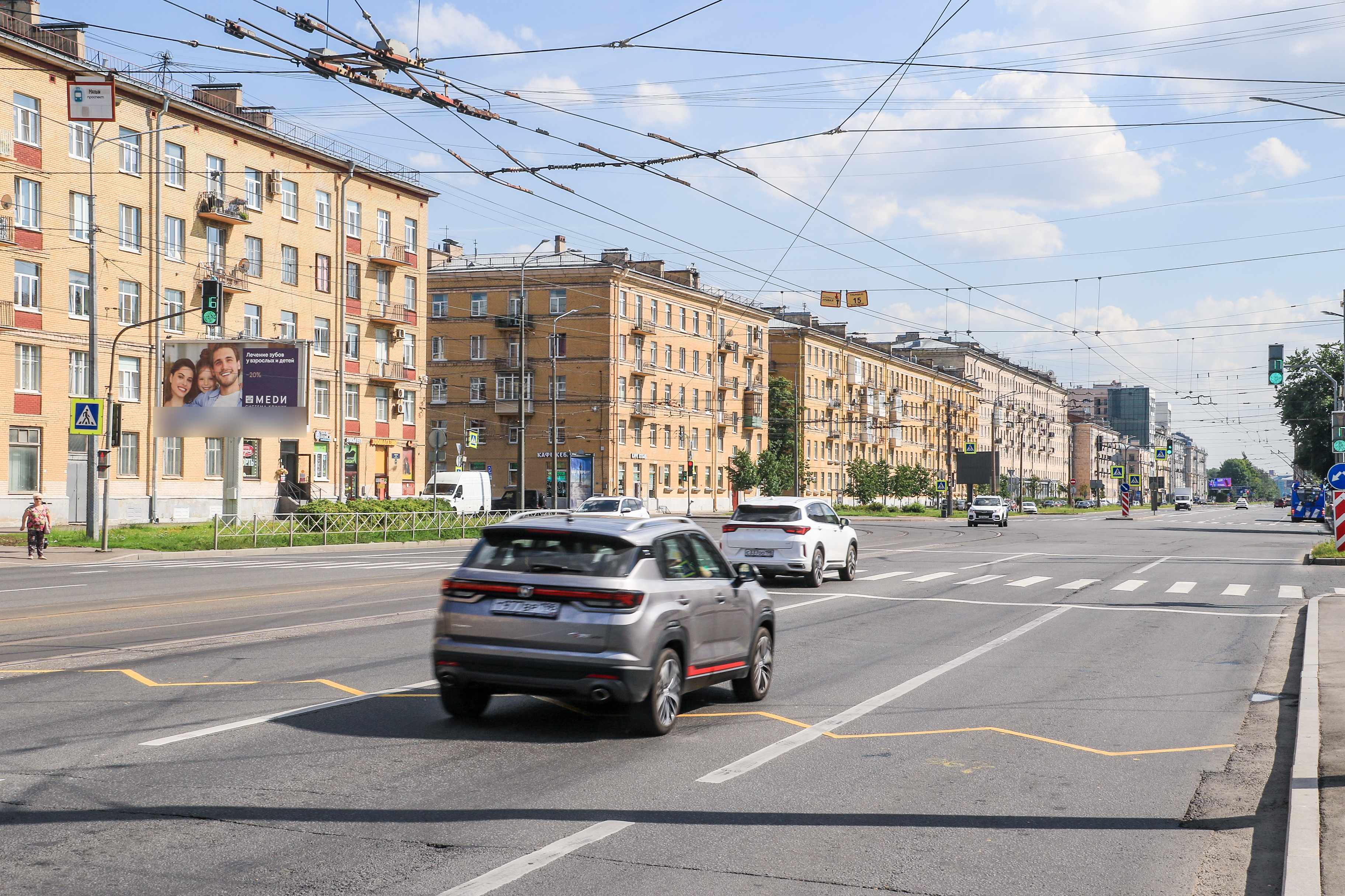 Фотография рекламного носителя, тип: Билборд 3x6, адрес: Наличная ул., д.27 Х Малый В.О. пр-т., Санкт-Петербург, Россия. Сторона Б №105829