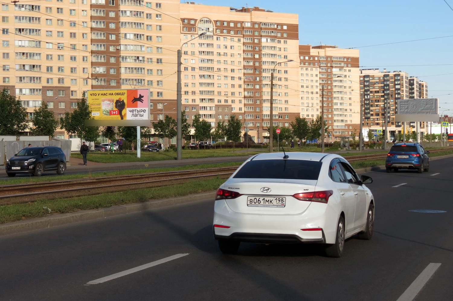 Фотография рекламного носителя, тип: Билборд 3x6, адрес: Дальневосточный пр-т., д.6, корп.1 Х Еремеева ул., Санкт-Петербург, Россия. Сторона Б №118898