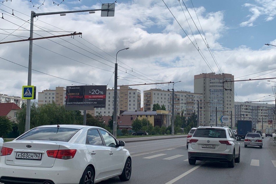 Фотография рекламного носителя, тип: Билборд 3x6, адрес: Терновского ул., д.124, Пенза, Пензенская область, Россия. Сторона B №1396295