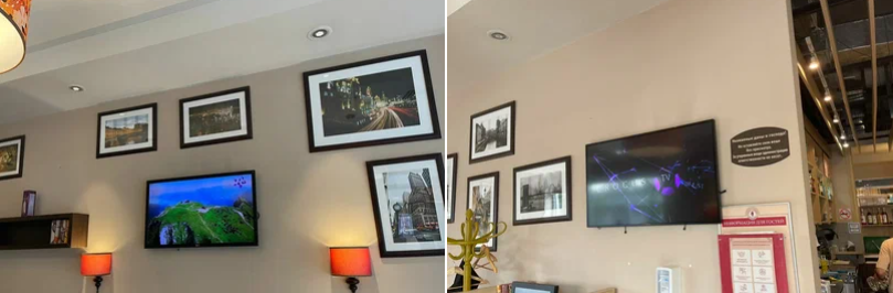 Фотография рекламного носителя, тип: Видеоэкран, адрес: Салон связи «Теле2», Старокачаловская ул., д.5А, Москва, Россия. Сторона/вариант №1397741