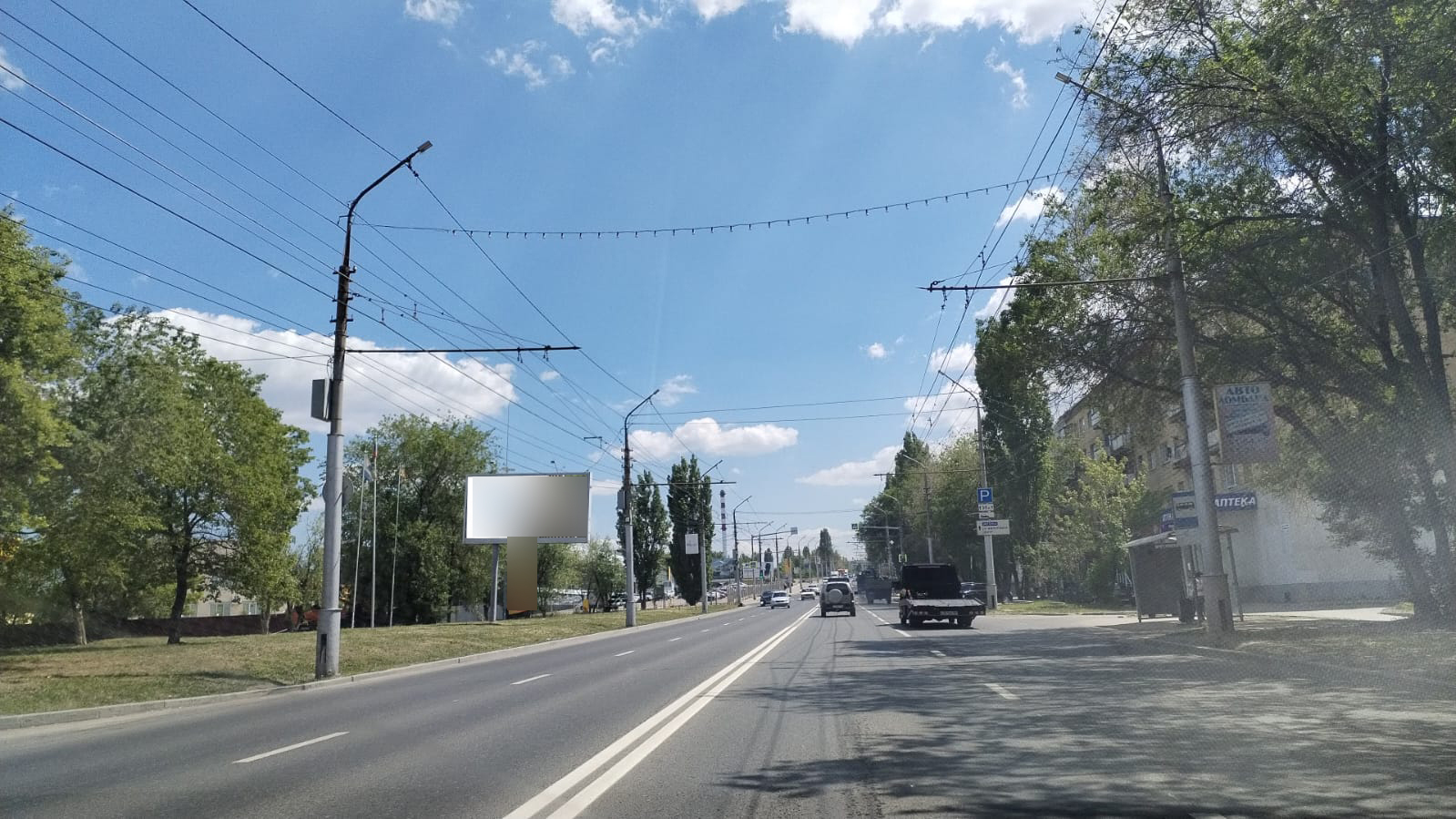 Фотография рекламного носителя, тип: Билборд 3x6, адрес: Московское ш., д.10Б Х 2-я Елшанская ул., Саратов, Саратовская область, Россия. Сторона В №497962