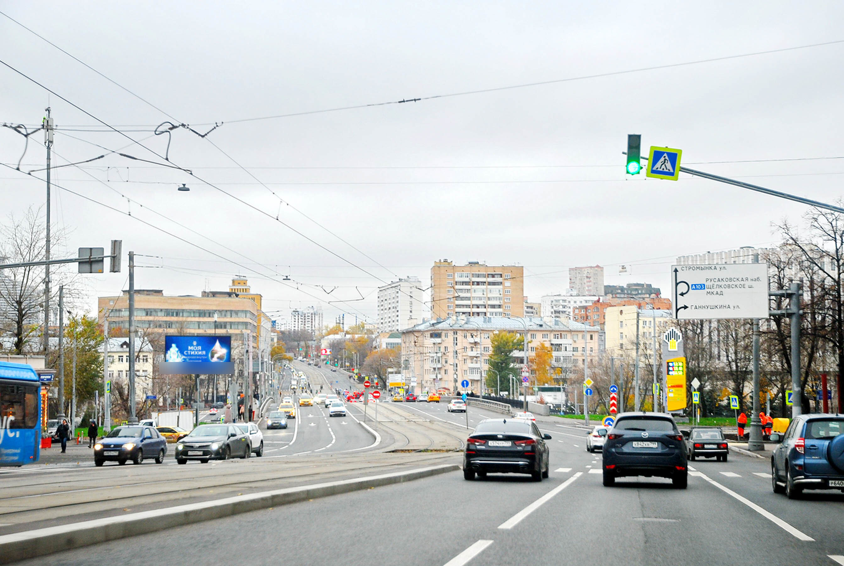 Фотография рекламного носителя, тип: Билборд 3x6, адрес: Преображенская ул., д.2, Москва, Россия. Сторона Б1 №724761