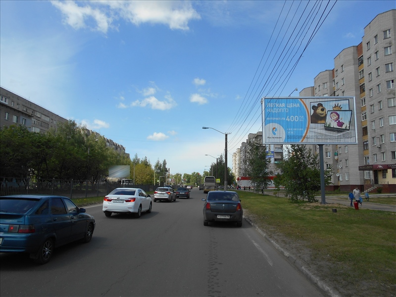 Фотография рекламного носителя, тип: Билборд 3x6, адрес: Машиностроителей пр-т., д.5/2, Ярославль, Ярославская область, Россия. Сторона А1-A3 №109179