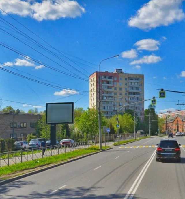 Фотография рекламного носителя, тип: Ситиборд 2.7x3.7, адрес: Советская ул., д.2Б, рядом с ТЦ Курс, Видное, Московская область, Россия. Сторона В1-В5 №1375787