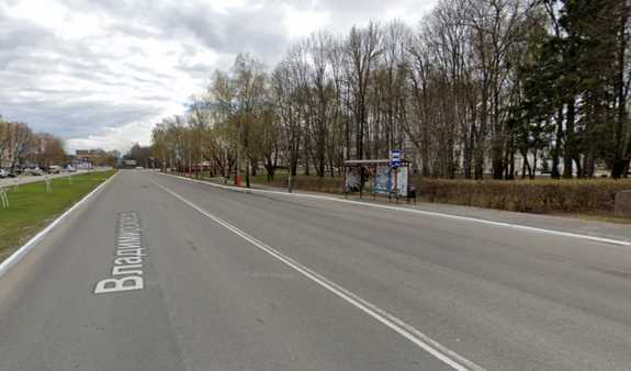 Фотография рекламного носителя, тип: Остановка 1.8x1.2, адрес: Владимирское ш., Бронепоезд, Муром, Владимирская область, Россия. Сторона А №1335670