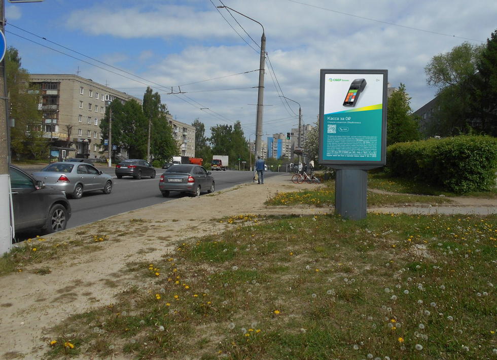 Фотография рекламного носителя, тип: Ситиформат 1.8x1.2, адрес: В Дуброва ул., д.19, Владимир, Владимирская область, Россия. Сторона А №158166