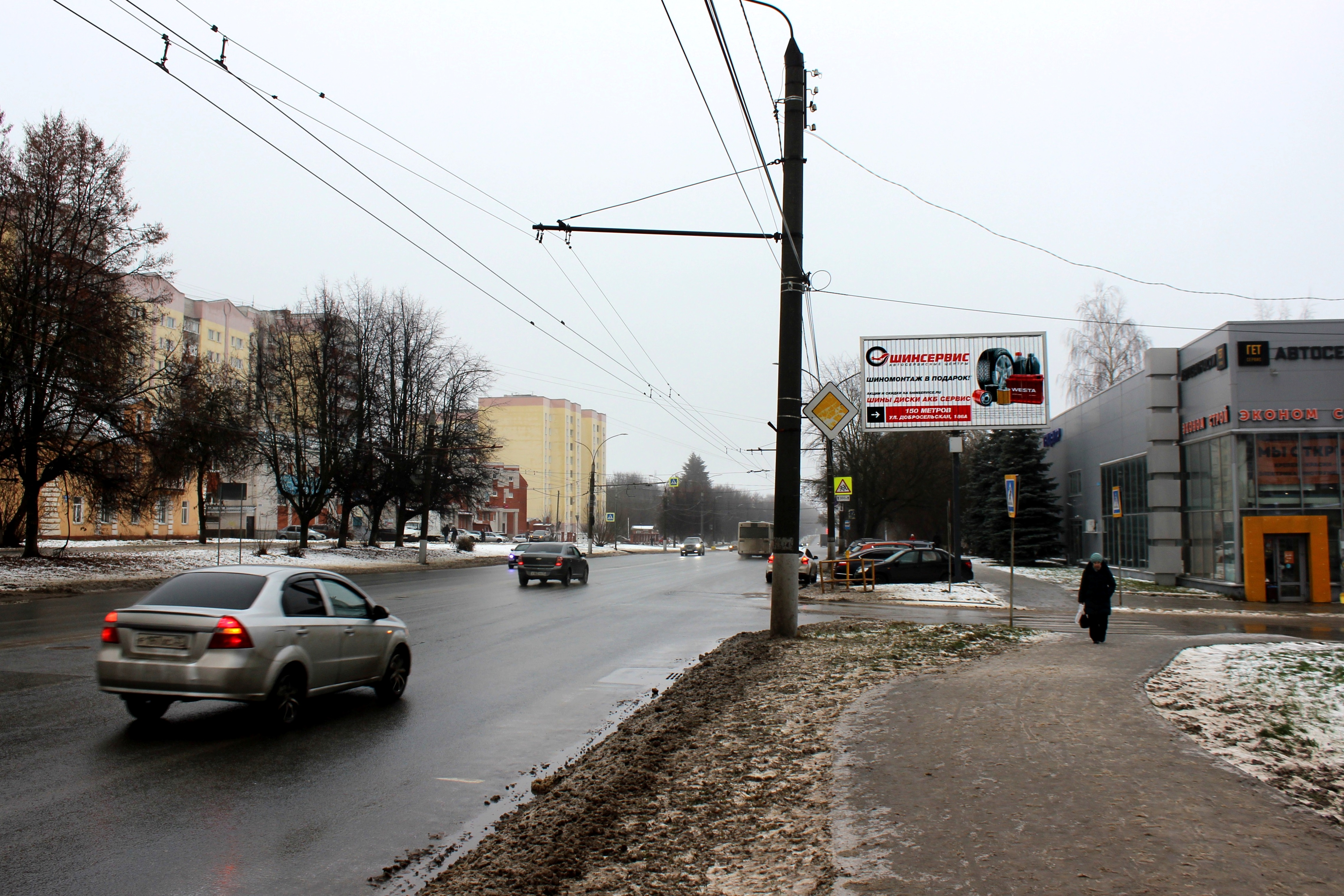 Фотография рекламного носителя, тип: Билборд 3x6, адрес: Добросельская ул., д.188, Владимир, Владимирская область, Россия. Сторона A1-A3 №1047105