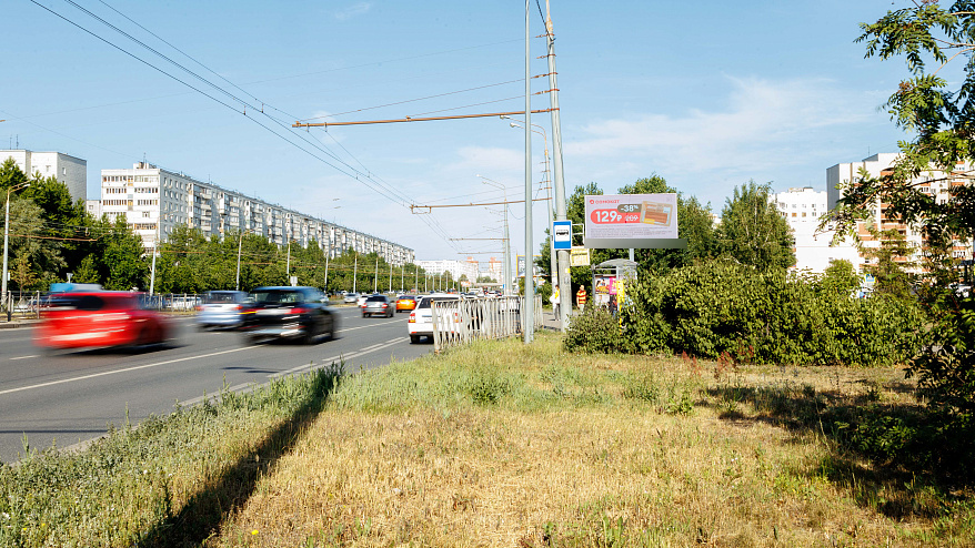 Фотография рекламного носителя, тип: Билборд 3x6, адрес: Хусаина Ямашева пр-т., д.51а, Казань, Республика Татарстан, Россия. Сторона A1-А10 №232336