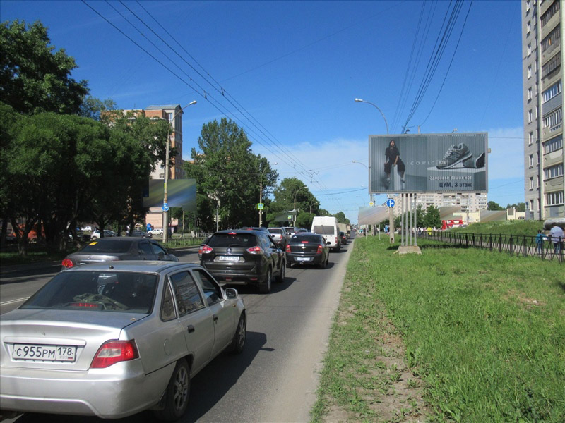 Фотография рекламного носителя, тип: Билборд 3x6, адрес: Ленинградская ул., д.93, Вологда, Вологодская область, Россия. Сторона А1-A3 №110807