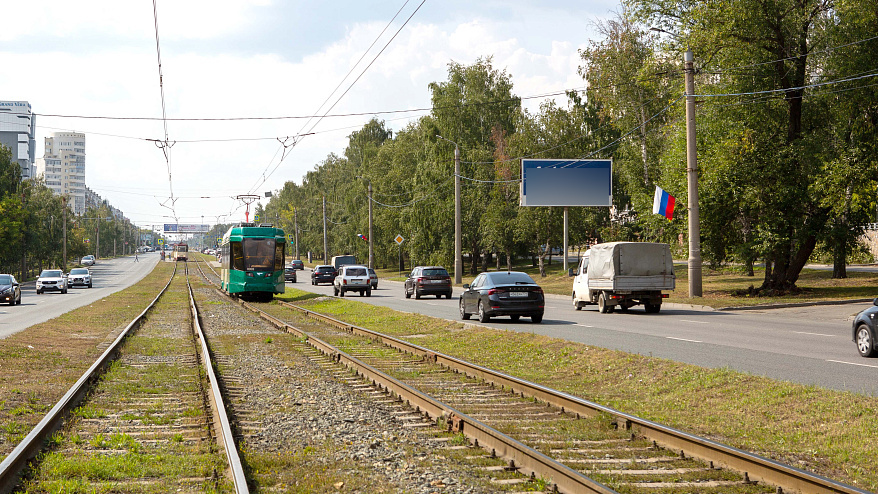 Фотография рекламного носителя, тип: Билборд 3x6, адрес: Победы пр-т., д.312, Челябинск, Челябинская область, Россия. Сторона A1 №952560