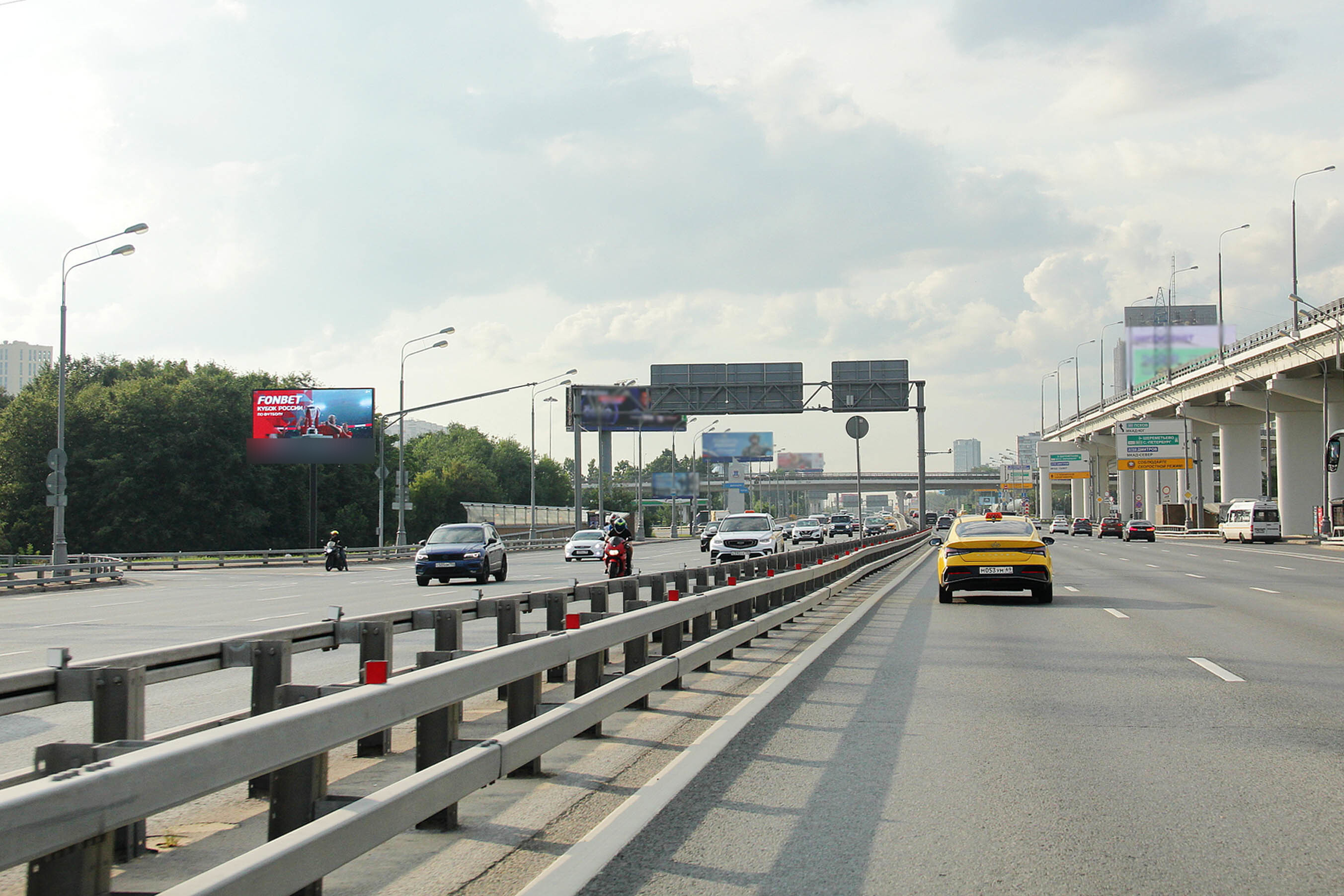 Фотография рекламного носителя, тип: Билборд 3x6, адрес: Ленинградское ш., д.73-71, Москва, Россия. Сторона Б1 №101631