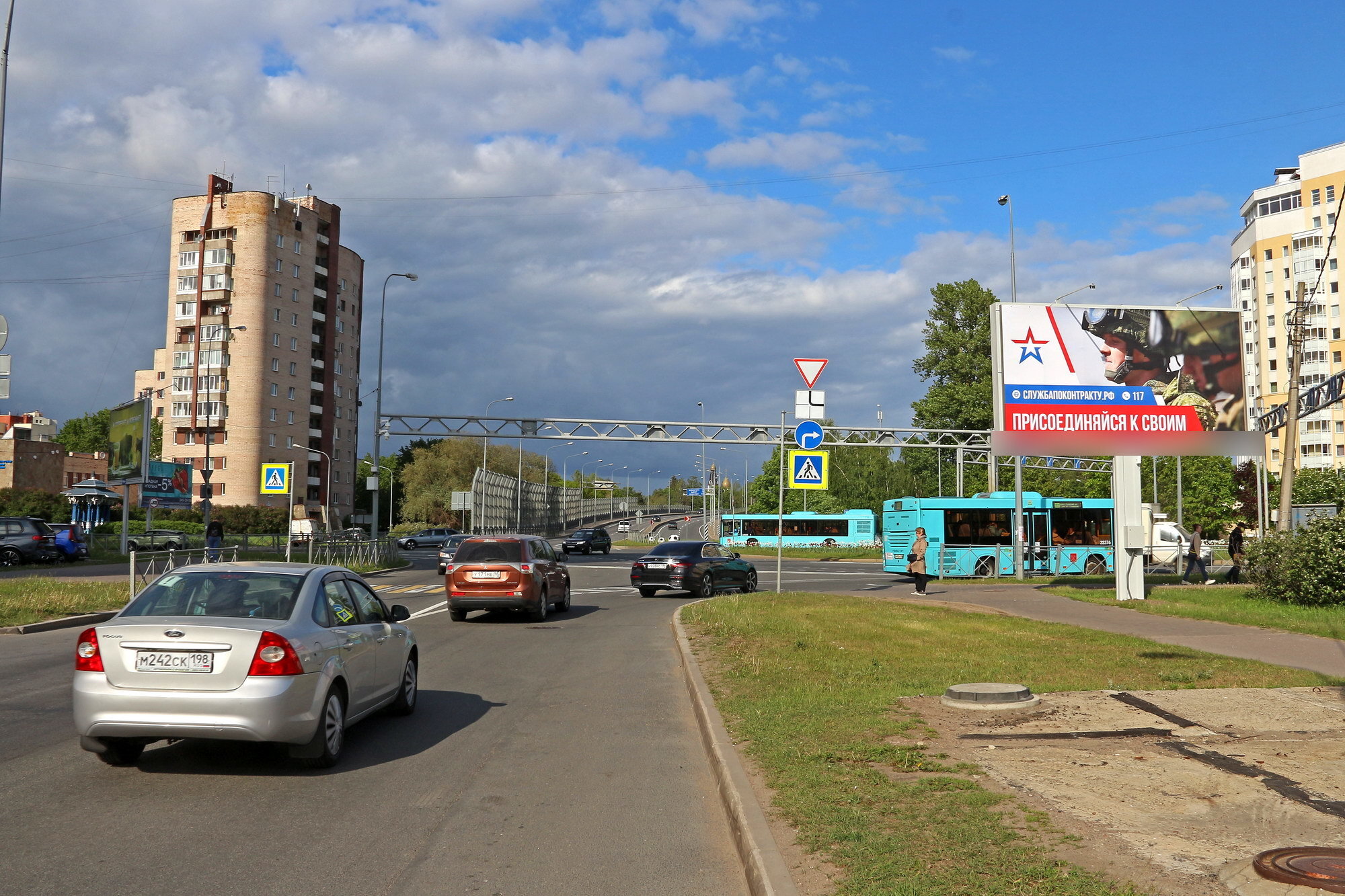 Фотография рекламного носителя, тип: Билборд 3x6, адрес: Сестрорецк г., Приморское ш., д.268А Х Транспортная ул., Санкт-Петербург, Россия. Сторона А2 №639412
