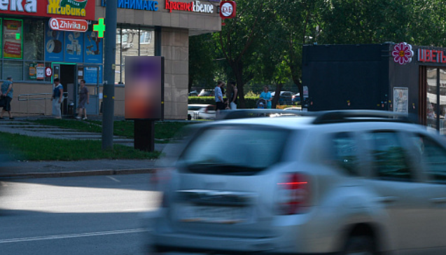 Фотография рекламного носителя, тип: Ситиформат 1.8x1.2, адрес: Чичерина ул., д.38в, Челябинск, Челябинская область, Россия. Сторона В №1377510