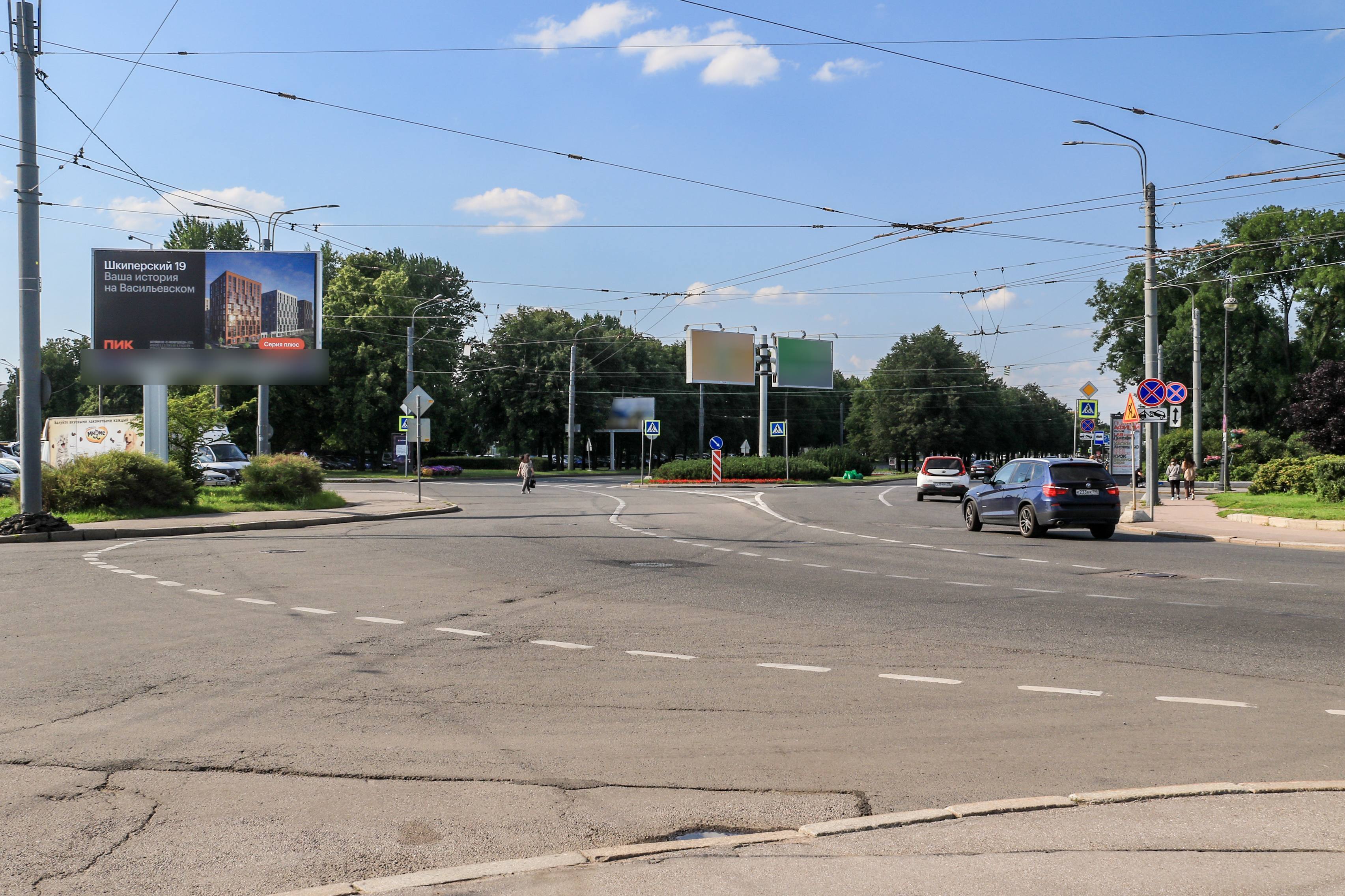 Фотография рекламного носителя, тип: Билборд 3x6, адрес: Наличная ул. Х Морской Славы пл., д.1, Санкт-Петербург, Россия. Сторона Б №118547