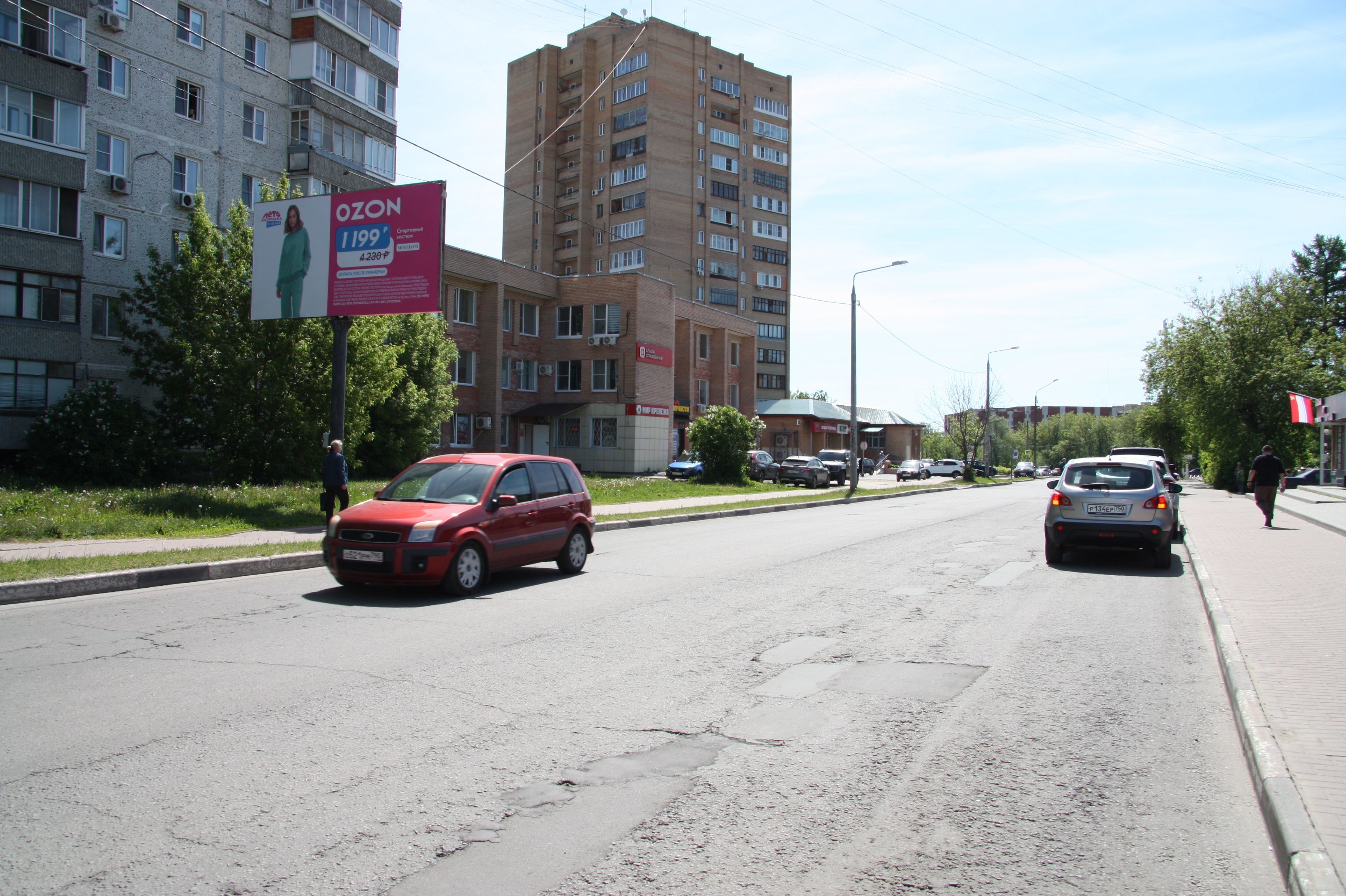 Фотография рекламного носителя, тип: Билборд 3x6, адрес: Красноармейская ул., д.2а, Орехово-Зуево, Московская область, Россия. Сторона Б №546386