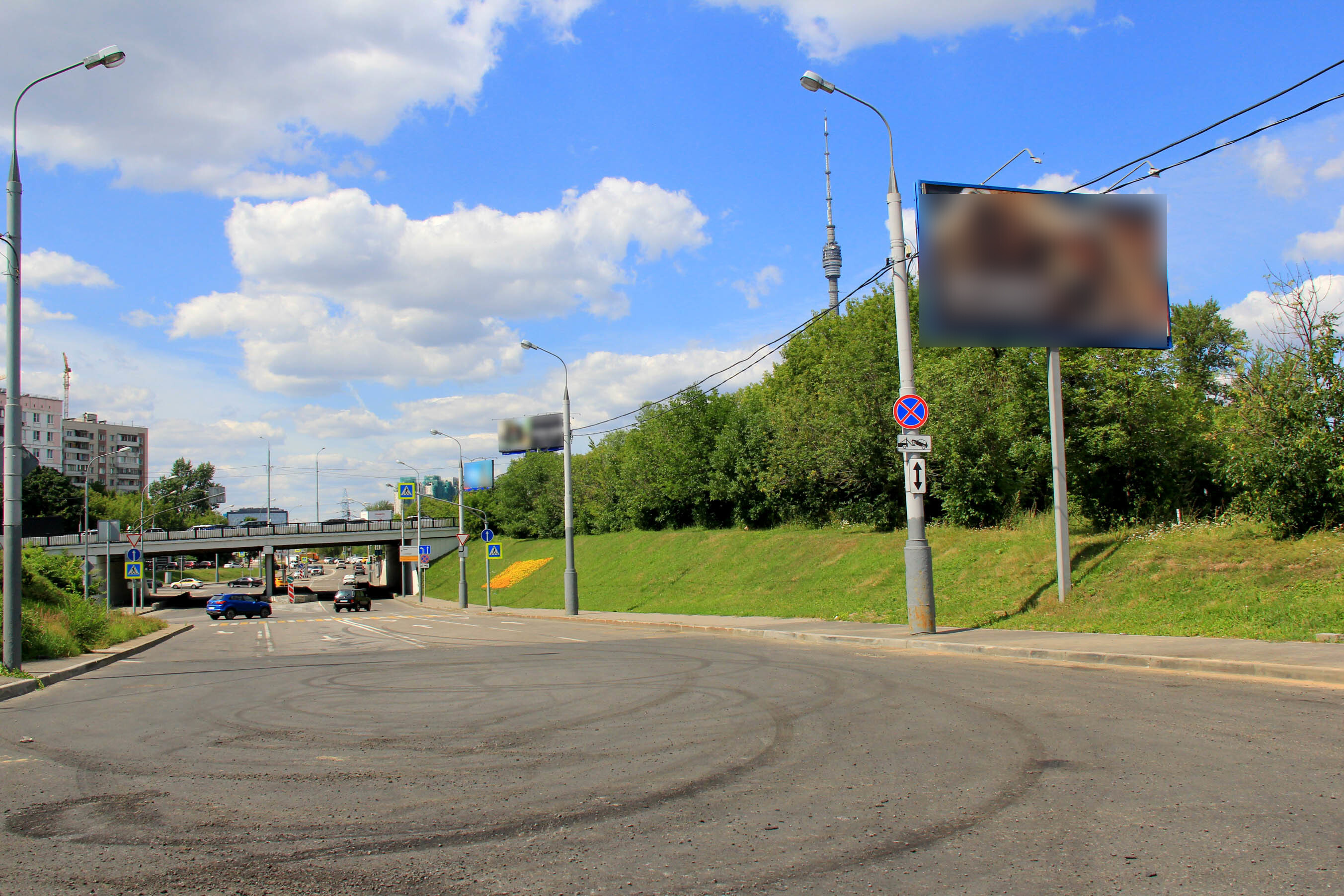 Фотография рекламного носителя, тип: Билборд 3x6, адрес: Веткина ул. Х Шереметьевская ул., Москва, Россия. Сторона А №617394