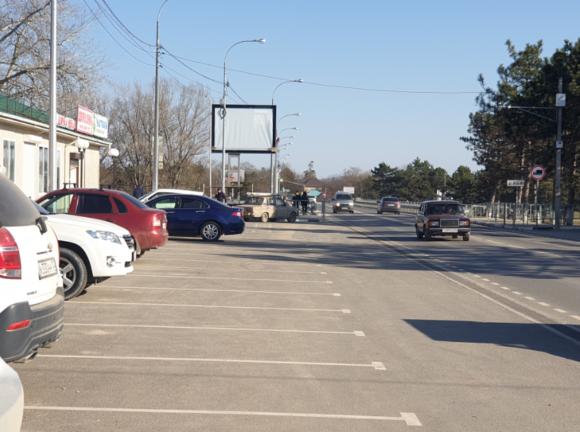 Фотография рекламного носителя, тип: Ситиборд 2.7x3.7, адрес: Советов ул., д.41а, Абинск, Краснодарский край, Россия. Сторона B №804461