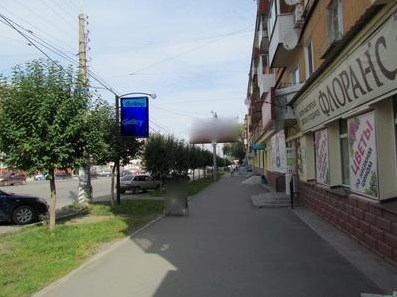 Фотография рекламного носителя, тип: Панель-кронштейн, адрес: Мира пр-т., д.40, поз.1, Нижний Тагил, Свердловская область, Россия. Сторона А №1328773