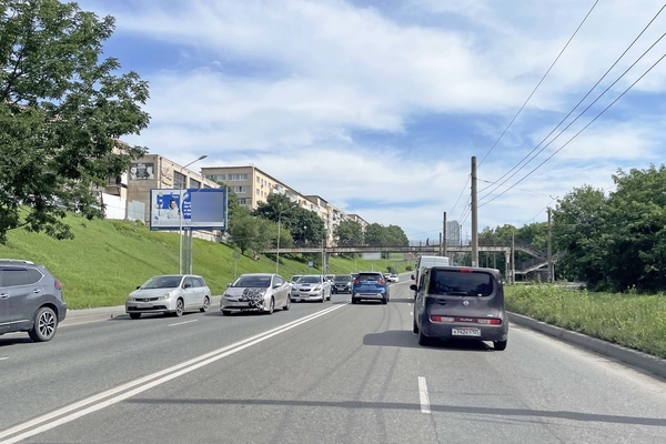 Фотография рекламного носителя, тип: Билборд 3x6, адрес: Луговая ул., д.59, Владивосток, Приморский край, Россия. Сторона Б №154033