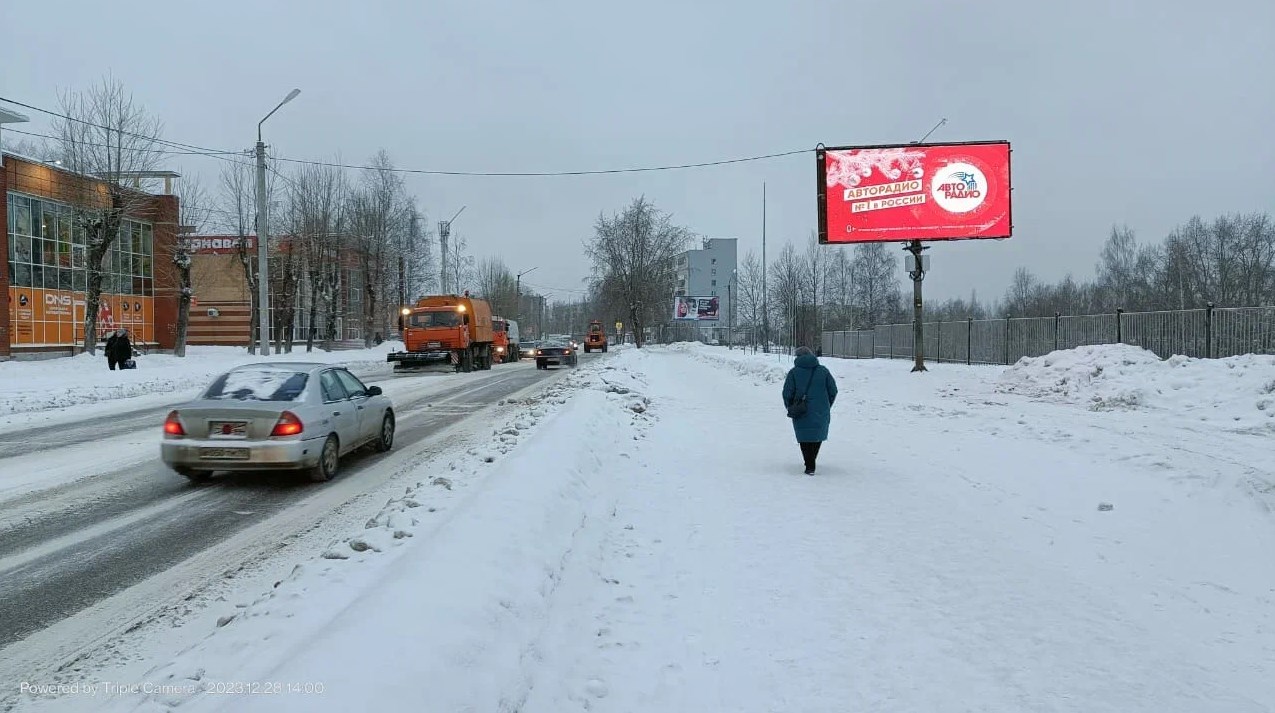 Фотография рекламного носителя, тип: Билборд 3x6, адрес: Мира ул., д.18/1, Сыктывкар, Республика Коми, Россия. Сторона А1-А10 №1331475