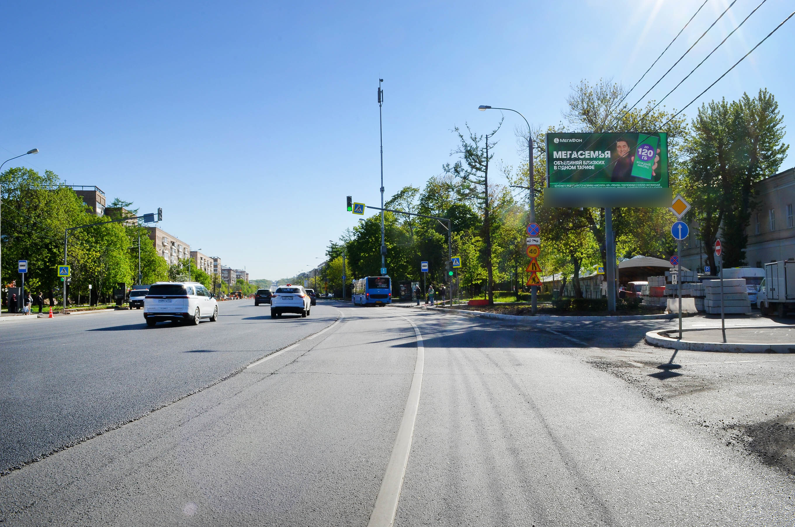 Фотография рекламного носителя, тип: Билборд 3x6, адрес: Комсомольский пр-т., д.22, Москва, Россия. Сторона А1 №578721