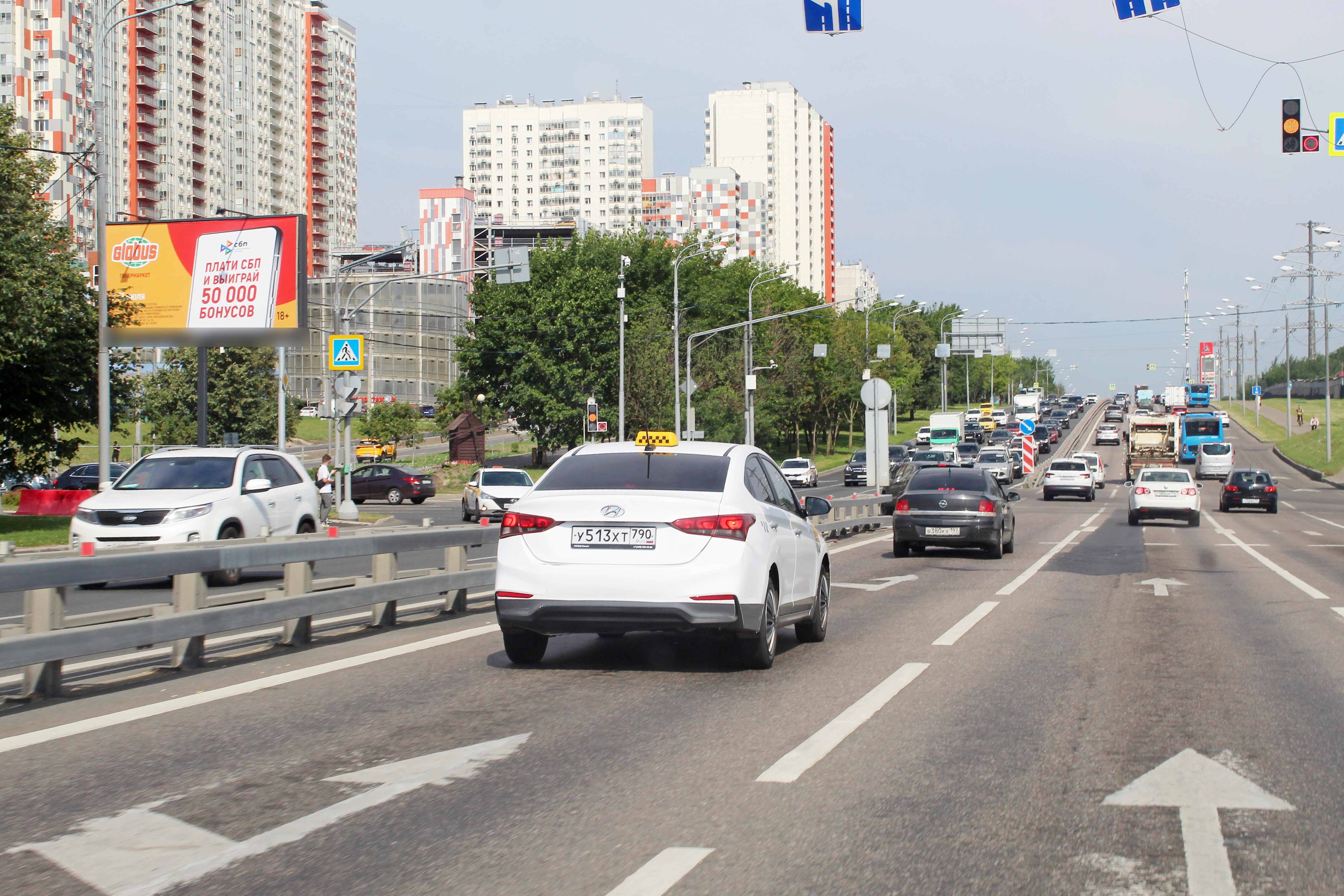 Фотография рекламного носителя, тип: Билборд 3x6, адрес: Пятницкое ш., д.17, корп.1 Х 1-й Митинский пер., Москва, Россия. Сторона Б №354630