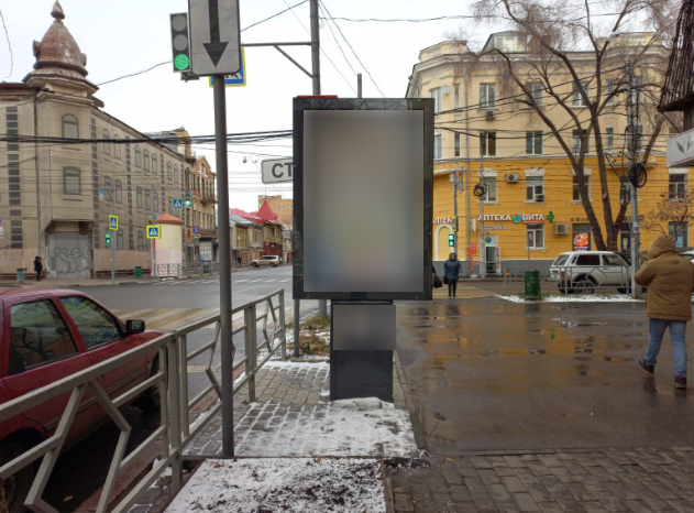 Фотография рекламного носителя, тип: Пилон, адрес: Молодогвардейская ул.Х Льва Толстого ул., Самара, Самарская область, Россия. Сторона А №1080035