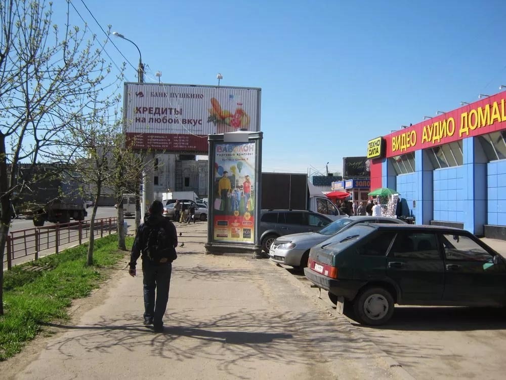 Фотография рекламного носителя, тип: Пиллар 3x1.4, адрес: Чайковского пр-т., д.37, поз.1, Тверь, Тверская область, Россия. Сторона А №228089