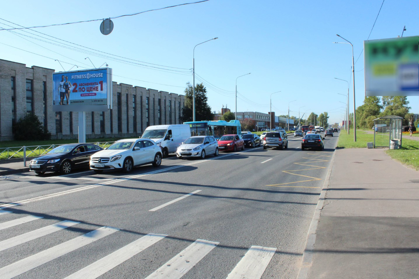 Фотография рекламного носителя, тип: Билборд 3x6, адрес: Краснопутиловская ул., д.67 Х Народного ополчения пр-т., Санкт-Петербург, Россия. Сторона Б №388780