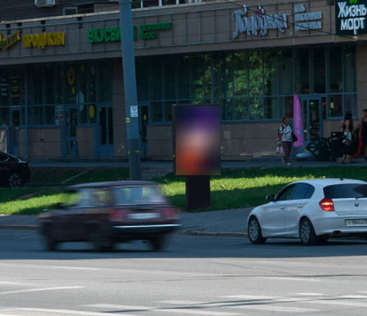 Фотография рекламного носителя, тип: Ситиформат 1.8x1.2, адрес: Чичерина ул., д.38в, Челябинск, Челябинская область, Россия. Сторона А №1377509