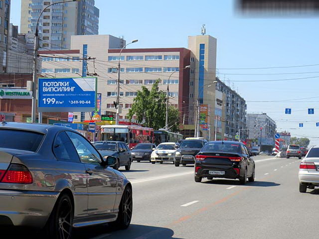 Фотография рекламного носителя, тип: Билборд 3x6, адрес: Бориса Богаткова ул., д.248 Х Кошурникова ул., д.45/1, Новосибирск, Новосибирская область, Россия. Сторона Б №194828