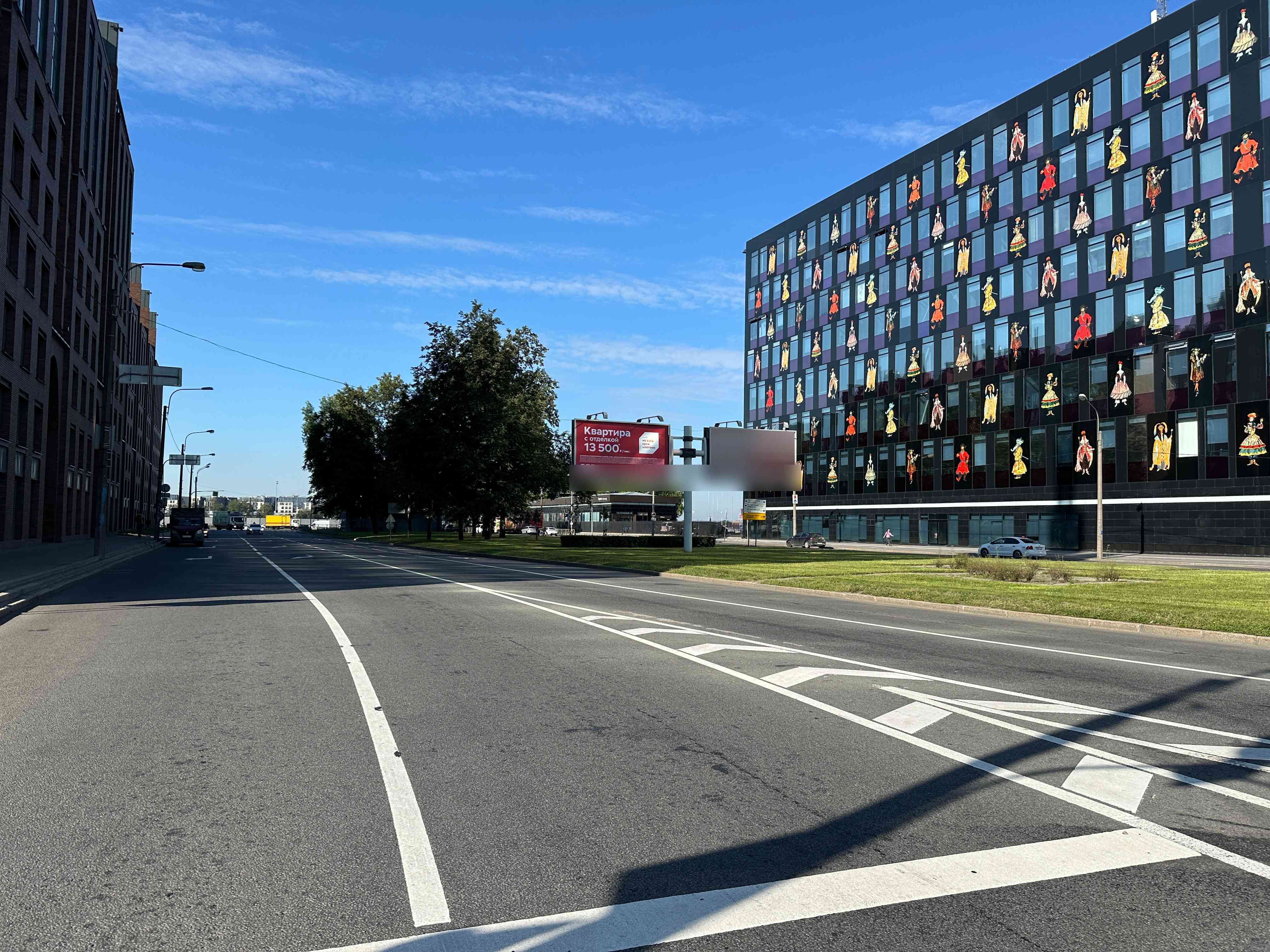 Фотография рекламного носителя, тип: Билборд 3x6, адрес: Пискаревский пр-т. Х Революции ш., Санкт-Петербург, Россия. Сторона А1 №105836