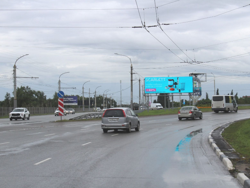 Фотография рекламного носителя, тип: Суперсайт 4x12, адрес: Енисейская ул., Кировская развязка, Омск, Омская область, Россия. Сторона А1 №420793
