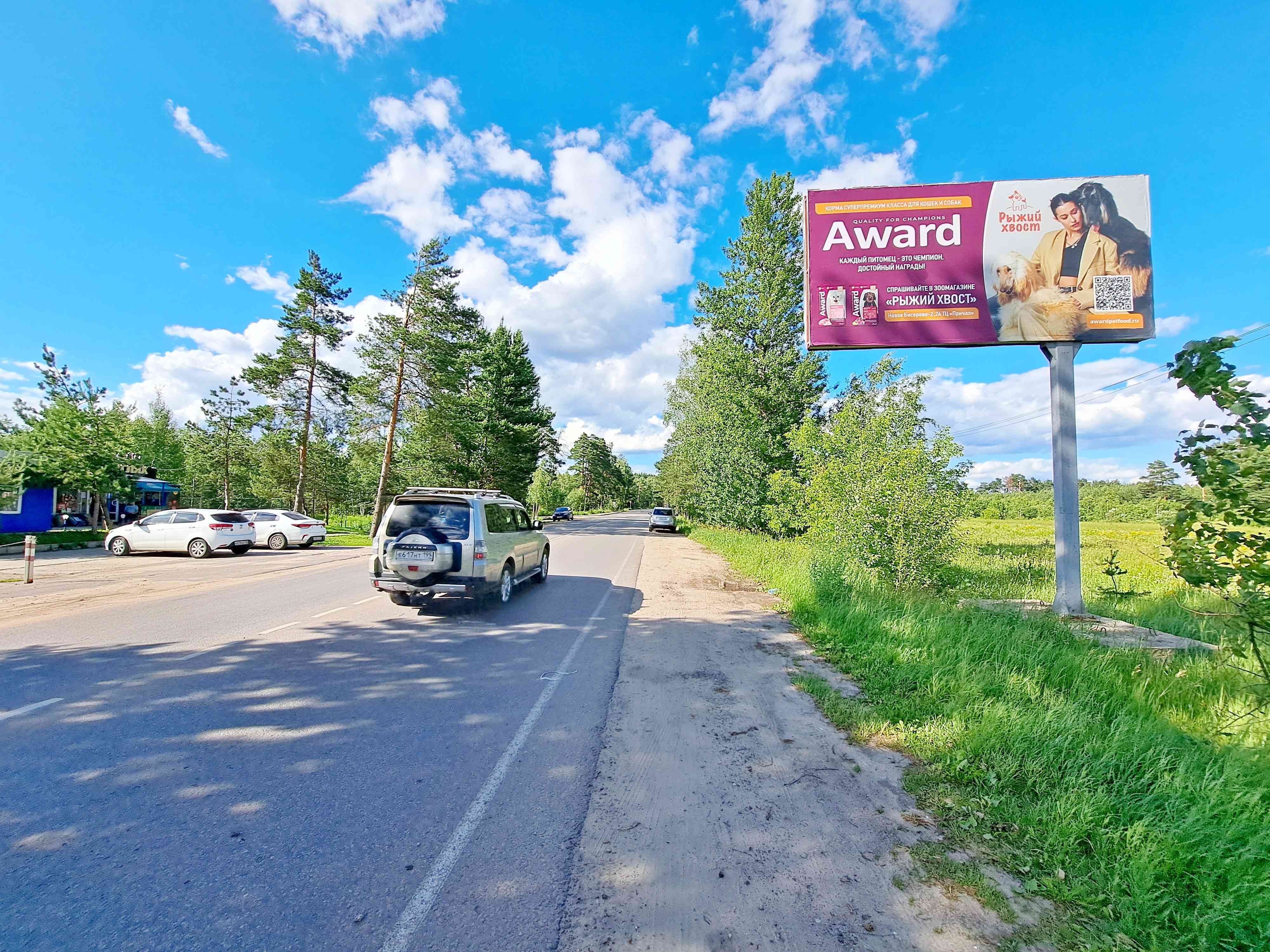 Фотография рекламного носителя, тип: Билборд 3x6, адрес: Бисеровское ш., Бисерово-Парк, Московская область, Россия. Сторона А №743472
