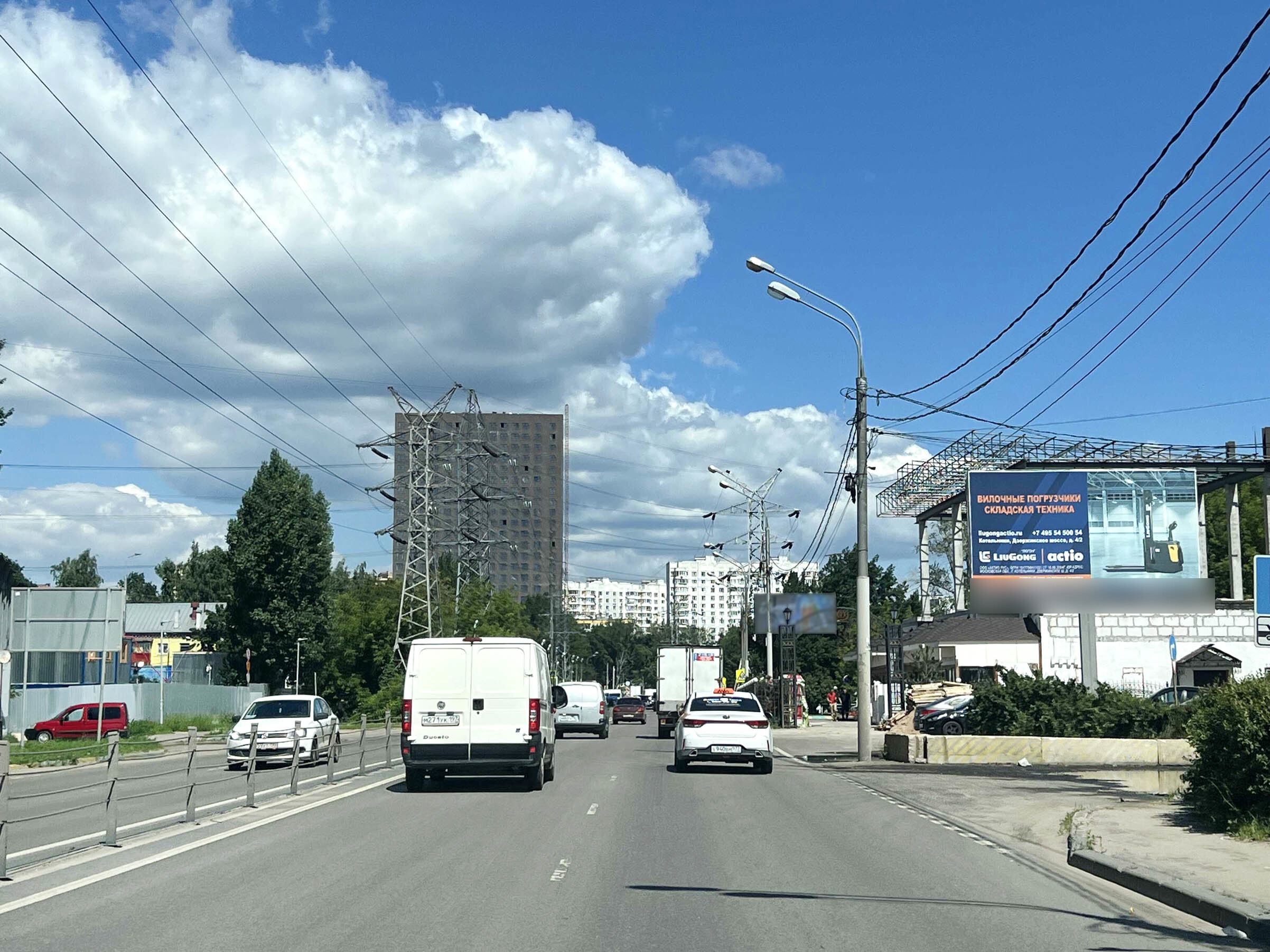 Фотография рекламного носителя, тип: Билборд 3x6, адрес: Дзержинское ш., д.4/1, Котельники, Московская область, Россия. Сторона А №809407