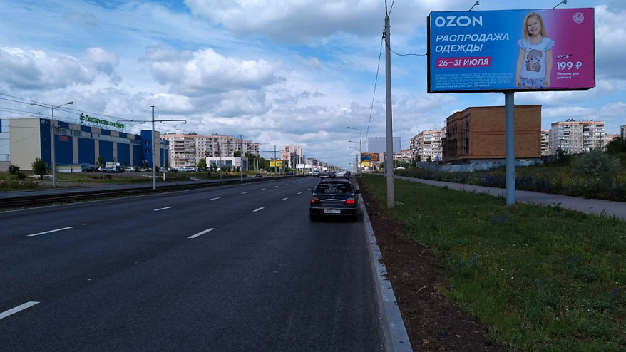 Фотография рекламного носителя, тип: Билборд 3x6, адрес: Карла Маркса пр-т., д.216 Х 50 лет Магнитке ул., Магнитогорск, Челябинская область, Россия. Сторона A №604737