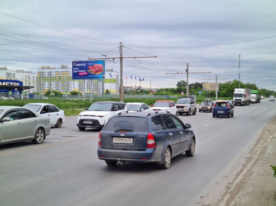 Фотография рекламного носителя, тип: Билборд 3x6, адрес: Академика Королёва пр-т, д.15, корп.1, Омск, Омская область, Россия. Сторона В №1009885