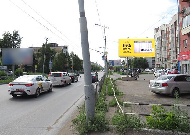 Фотография рекламного носителя, тип: Билборд 3x6, адрес: Маяковского ул., д.85, Омск, Омская область, Россия. Сторона А №649646