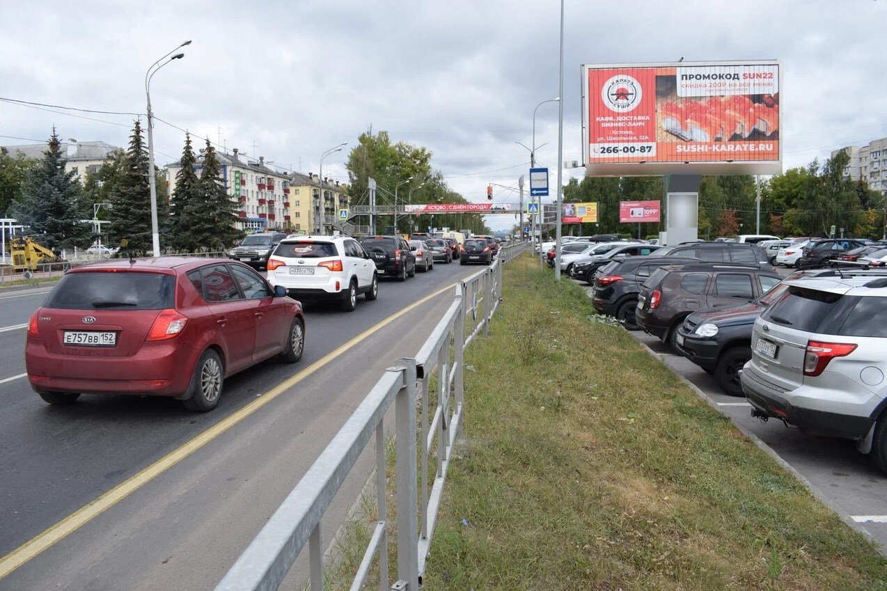 Фотография рекламного носителя, тип: Билборд 3x6, адрес: Ленина пл., д.5, Кстово, Нижегородская область, Россия. Сторона A1-А12 №819854