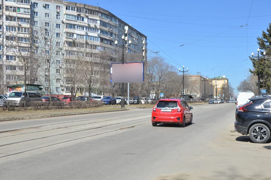 Фотография рекламного носителя, тип: Билборд 3x6, адрес: Шеронова ул., д.5-7, Хабаровск, Хабаровский край, Россия. Сторона Б №971550