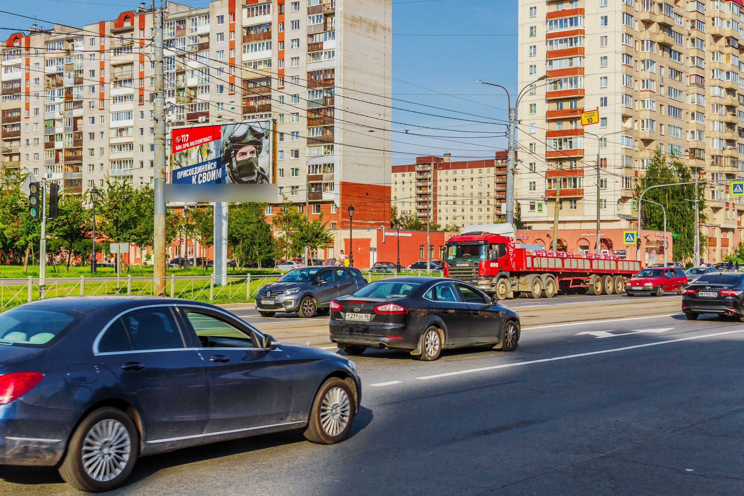 Фотография рекламного носителя, тип: Билборд 3x6, адрес: Шлиссельбургский пр-т. Х Прибрежная ул., Санкт-Петербург, Россия. Сторона Б №106368