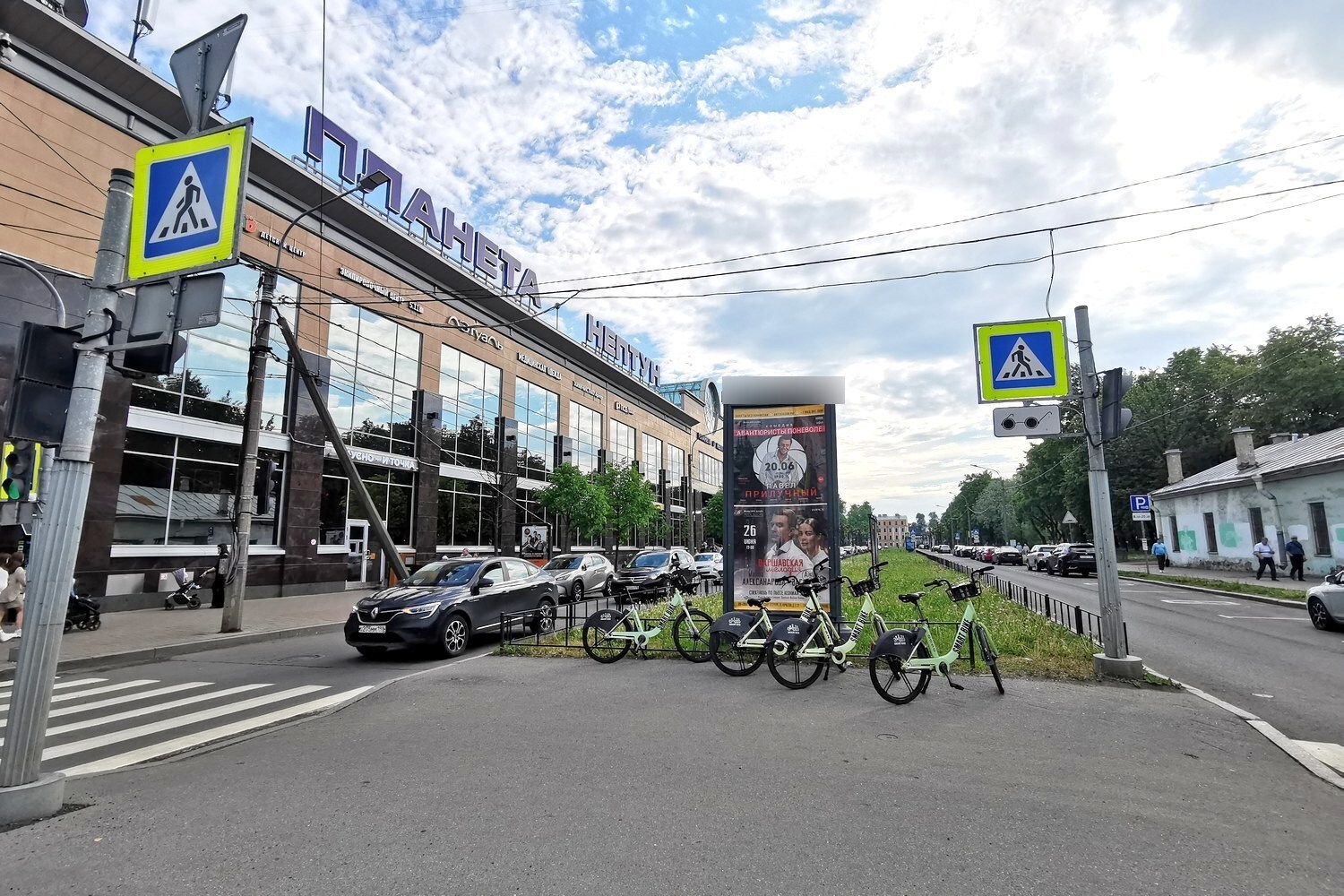 Фотография рекламного носителя, тип: Пиллар 3x1.4, адрес: Звенигородская ул., д.5 Х Марата ул., Санкт-Петербург, Россия. Сторона А №541578