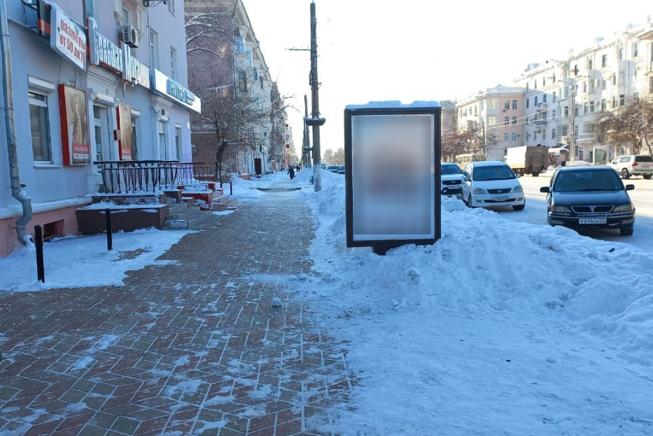 Фотография рекламного носителя, тип: Ситиформат 1.8x1.2, адрес: Ленина пр-т., д.15, поз.1, Комсомольск-на-Амуре, Хабаровский край, Россия. Сторона Б №1370183