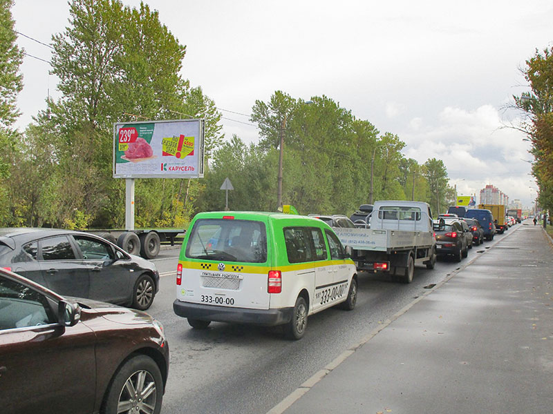 Фотография рекламного носителя, тип: Билборд 3x6, адрес: Краснопутиловская ул., д.65, корп.2, Санкт-Петербург, Россия. Сторона В №164810