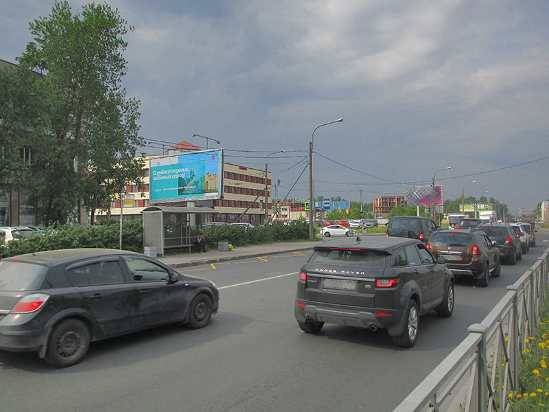 Фотография рекламного носителя, тип: Билборд 3x6, адрес: Энергетиков пр-т. Х Якорная ул., д.13, Санкт-Петербург, Россия. Сторона В №165072