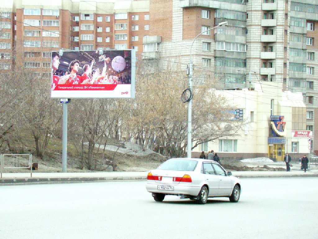 Фотография рекламного носителя, тип: Билборд 3x6, адрес: Кошурникова ул. Х Федосеева ул., д.1, Новосибирск, Новосибирская область, Россия. Сторона B №184137