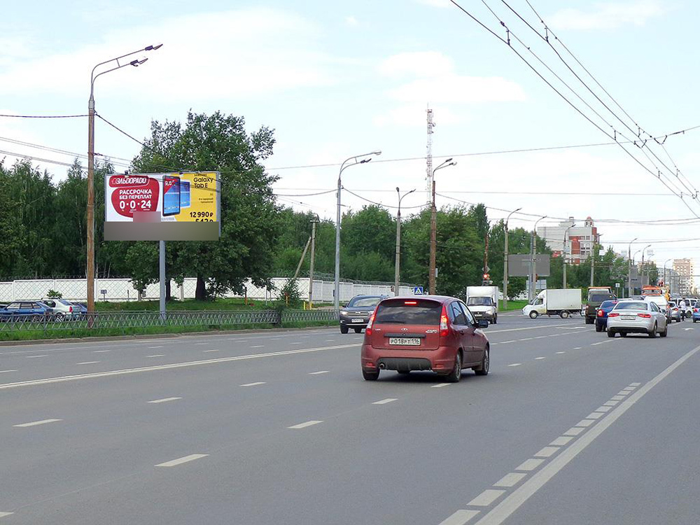 Фотография рекламного носителя, тип: Билборд 3x6, адрес: Юлиуса Фучика ул., д.12, Казань, Республика Татарстан, Россия. Сторона B №232401